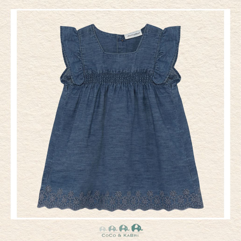 Minymo: Baby Girl Chambray Dress, CoCo & KaBri Children's Boutique, Brooks Alberta Canada