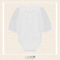 Minymo: Baby Girl Diaper Shirt - Lace Collar, CoCo & KaBri Children's Boutique, Brooks Alberta Canada