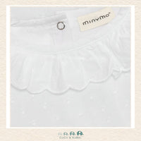 Minymo: Baby Girl Diaper Shirt - Lace Collar, CoCo & KaBri Children's Boutique, Brooks Alberta Canada