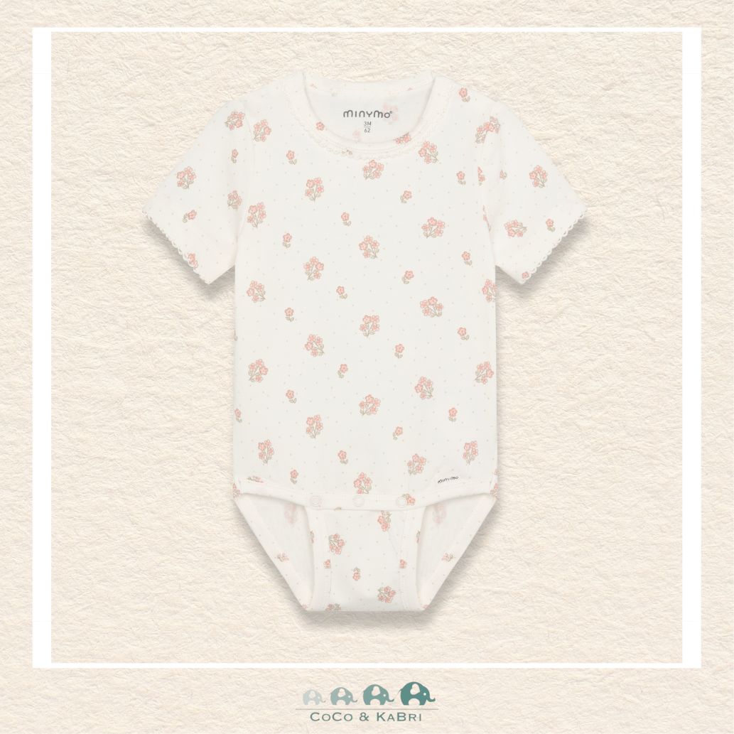 Minymo: Baby Girl Diaper Shirt - Small Florals, CoCo & KaBri Children's Boutique, Brooks Alberta Canada