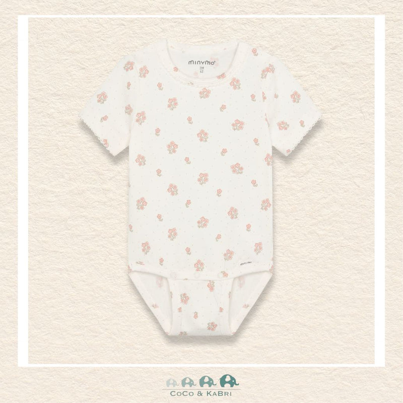 Minymo: Baby Girl Diaper Shirt - Small Florals, CoCo & KaBri Children's Boutique