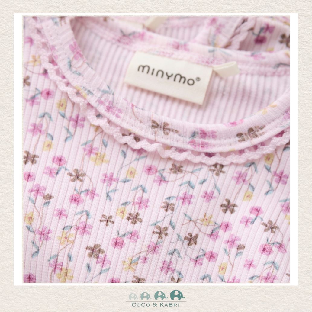 Minymo: Baby Girl Floral Diaper Shirt, CoCo & KaBri Children's Boutique