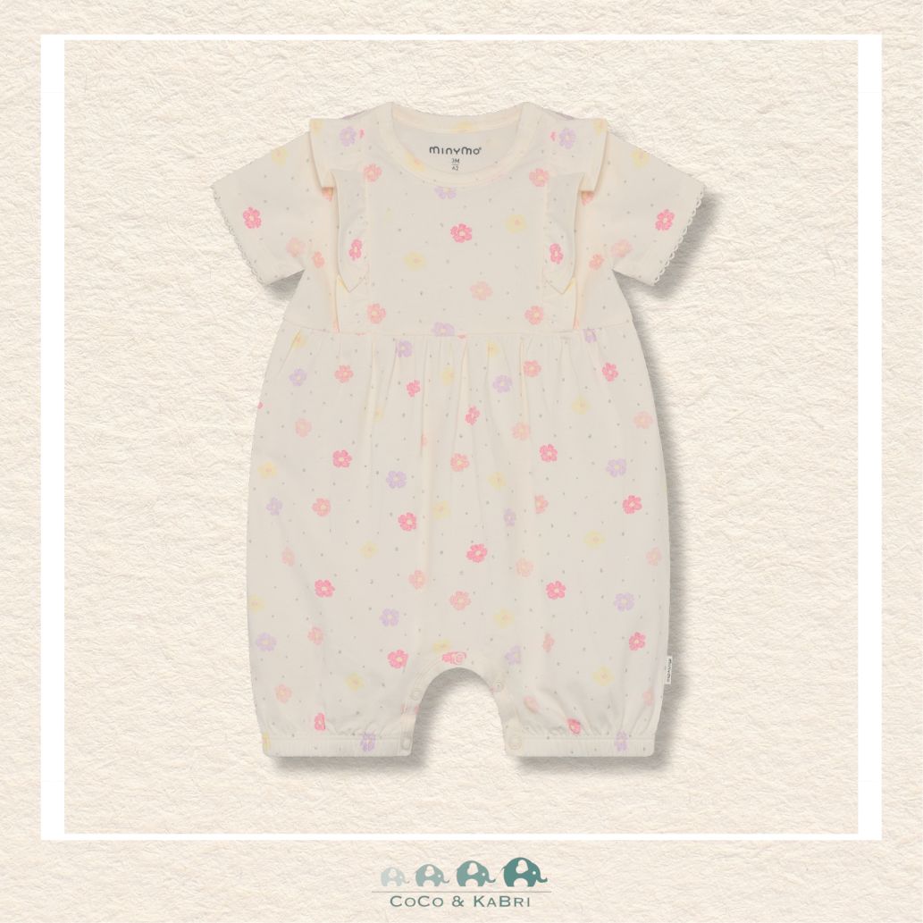 Minymo: Baby Girl Floral Romper, CoCo & KaBri Children's Boutique, Brooks Alberta Canada