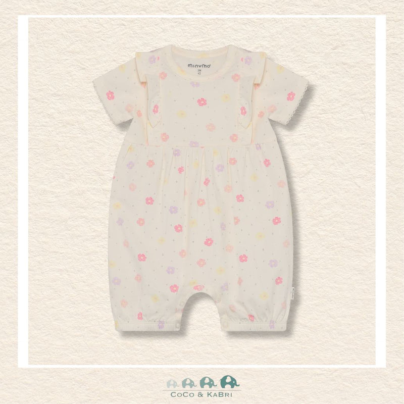 Minymo: Baby Girl Floral Romper, CoCo & KaBri Children's Boutique, Brooks Alberta Canada