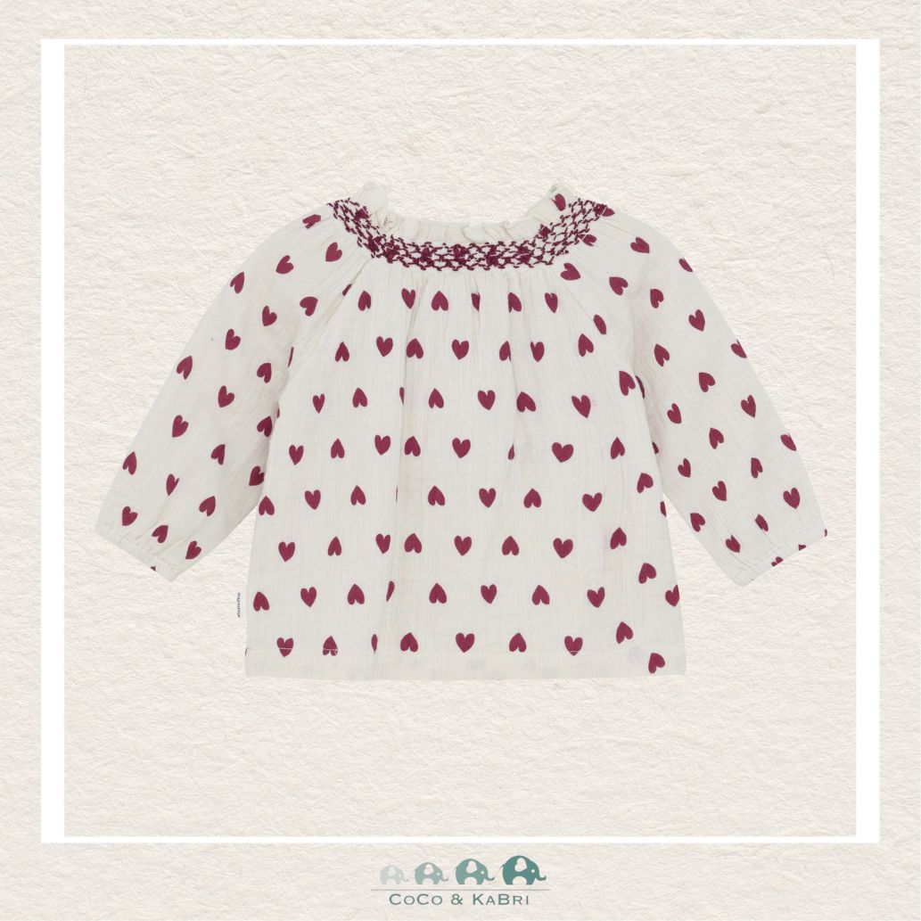 Minymo: Baby Girl Heart Blouse, CoCo & KaBri Children's Boutique