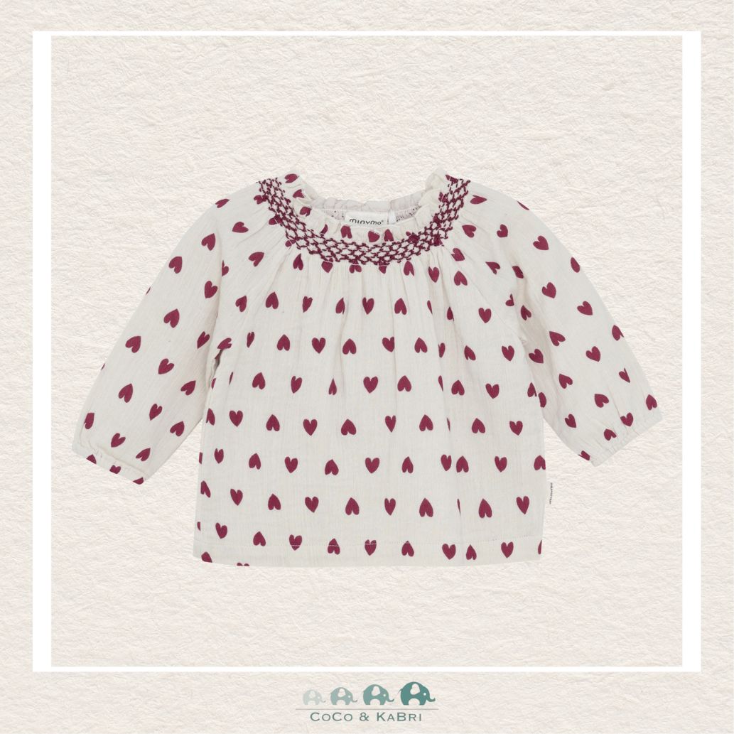 Minymo: Baby Girl Heart Blouse, CoCo & KaBri Children's Boutique