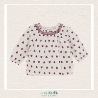 Minymo: Baby Girl Heart Blouse, CoCo & KaBri Children's Boutique
