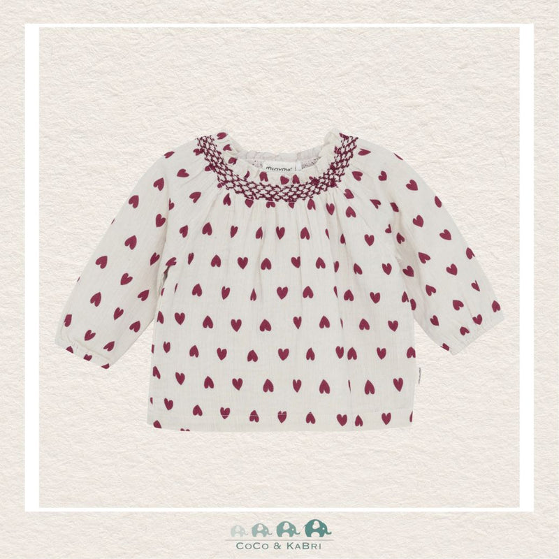 Minymo: Baby Girl Heart Blouse, CoCo & KaBri Children's Boutique