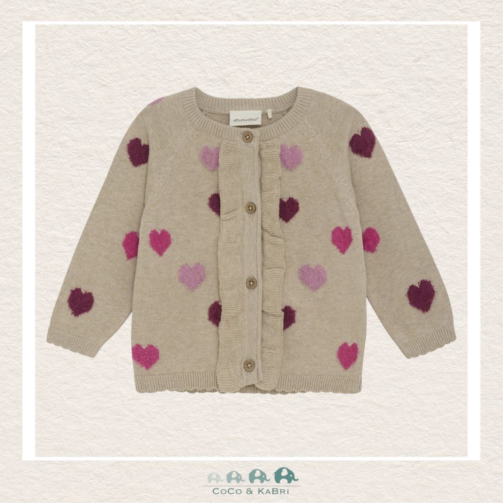 Minymo: Baby Girl Heart Cardigan, CoCo & KaBri Children's Boutique
