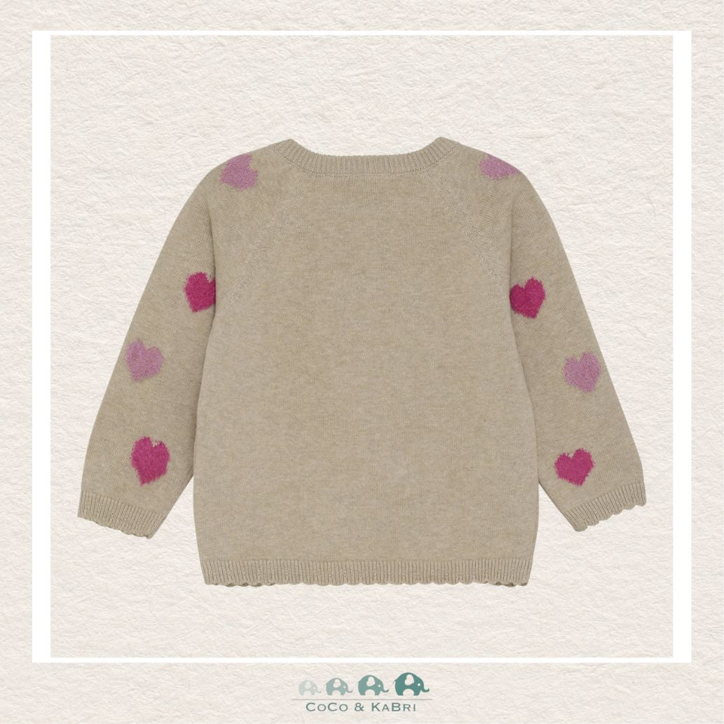 Minymo: Baby Girl Heart Cardigan, CoCo & KaBri Children's Boutique