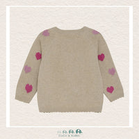 Minymo: Baby Girl Heart Cardigan, CoCo & KaBri Children's Boutique