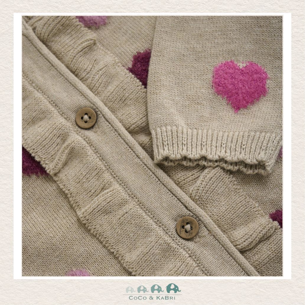 Minymo: Baby Girl Heart Cardigan, CoCo & KaBri Children's Boutique