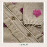 Minymo: Baby Girl Heart Cardigan, CoCo & KaBri Children's Boutique