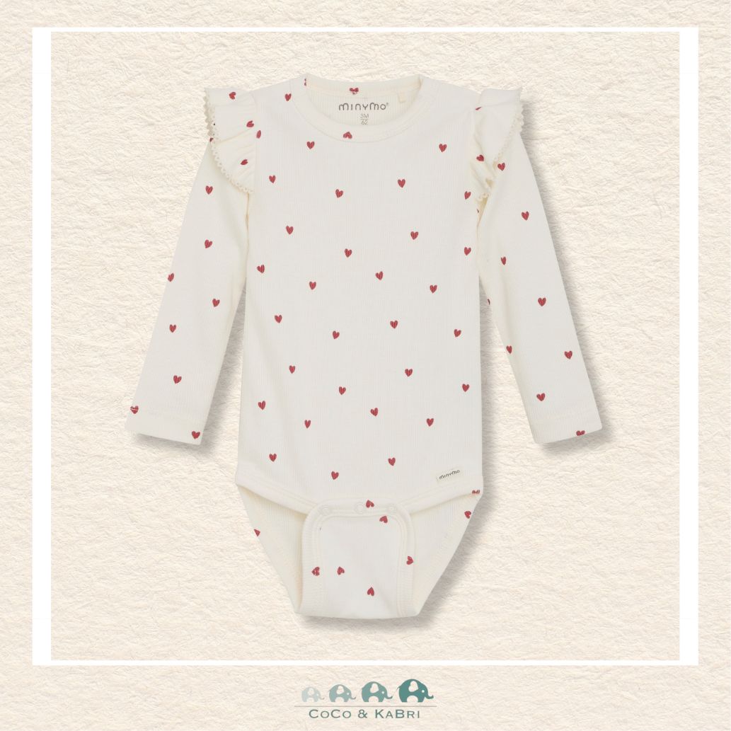 Minymo: Baby Girl Heart Diaper Shirt, CoCo & KaBri Children's Boutique