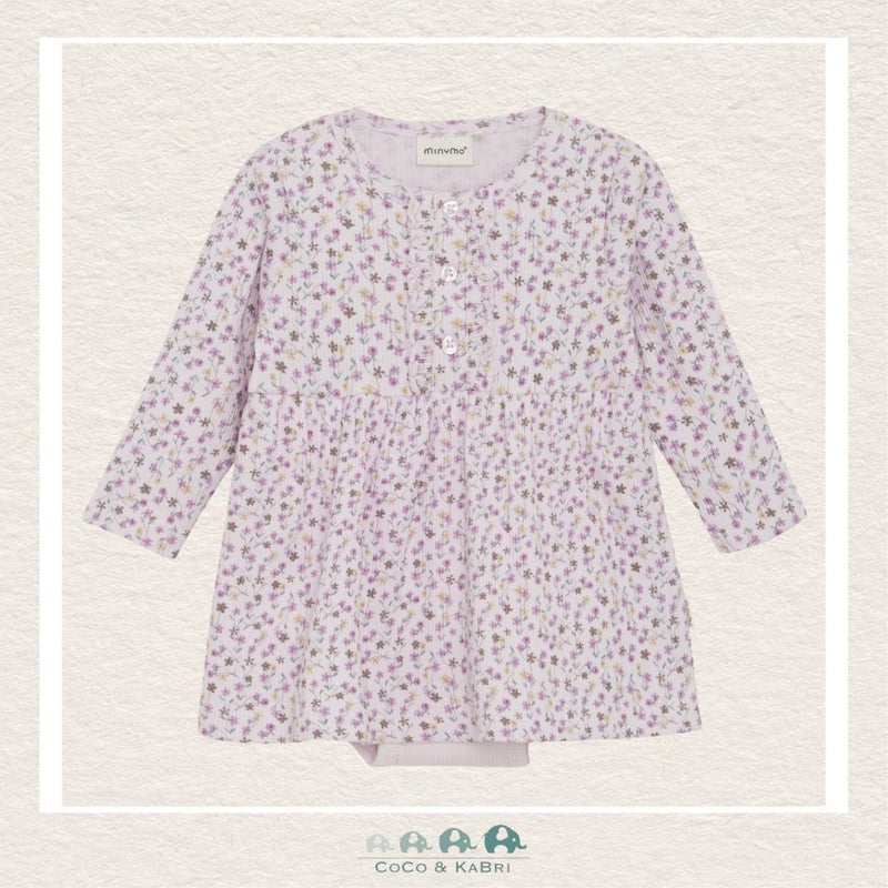 Minymo: Baby Girl Light Purple Floral Dress, CoCo & KaBri Children's Boutique