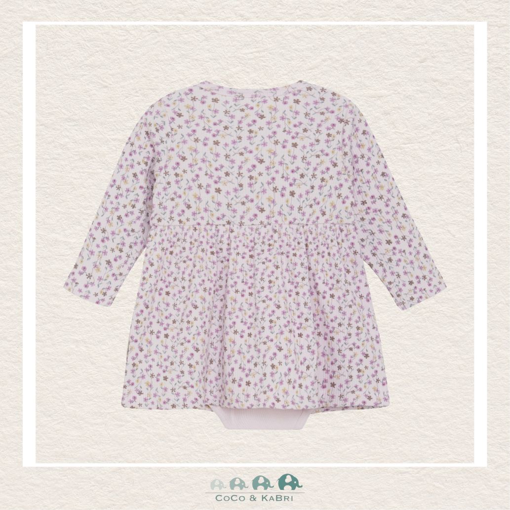 Minymo: Baby Girl Light Purple Floral Dress, CoCo & KaBri Children's Boutique