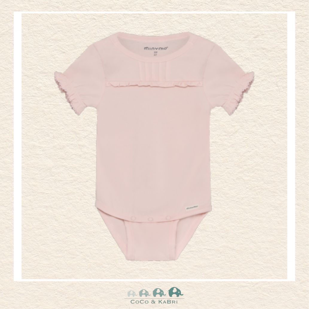 Minymo Baby Girl Peach Diaper Shirt, CoCo & KaBri Children's Boutique, Brooks Alberta Canada