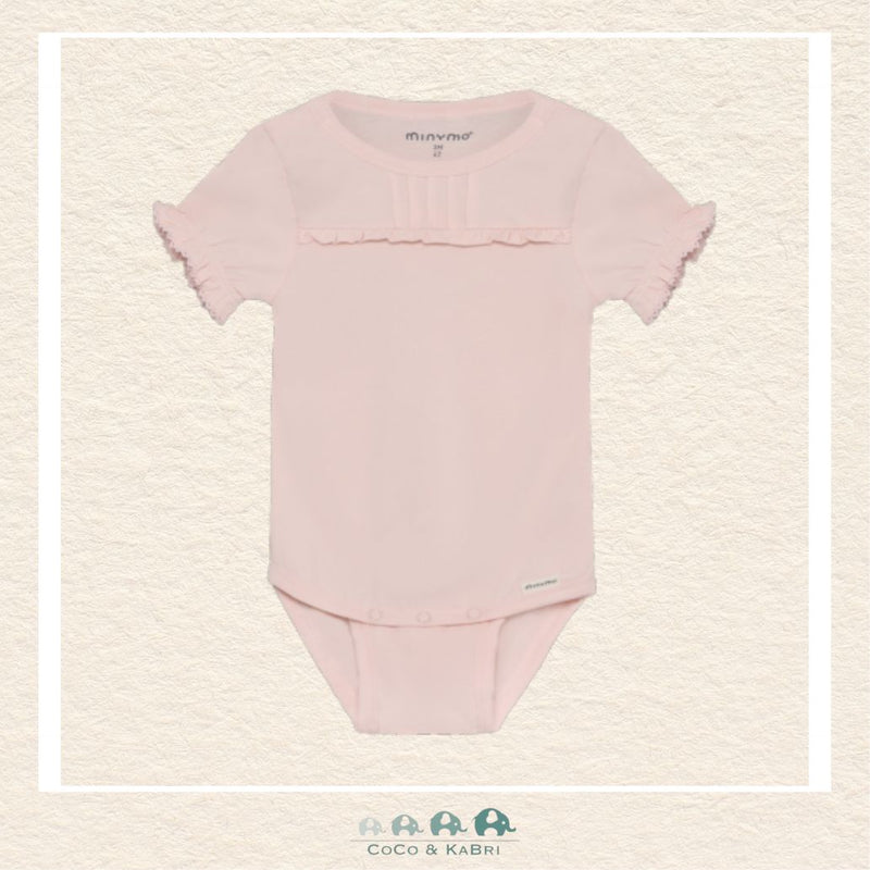 Minymo Baby Girl Peach Diaper Shirt, CoCo & KaBri Children's Boutique