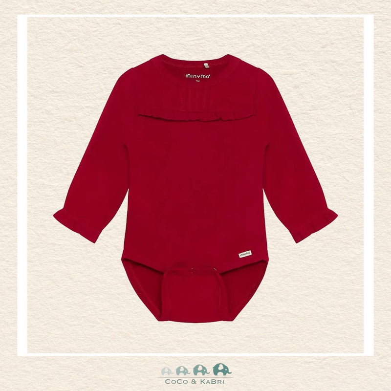 Minymo: Baby Girl Red Diaper Shirt, CoCo & KaBri Children's Boutique, Brooks Alberta Canada