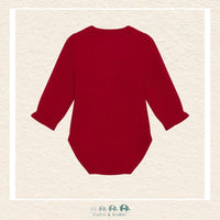 Minymo: Baby Girl Red Diaper Shirt, CoCo & KaBri Children's Boutique, Brooks Alberta Canada