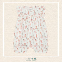 Minymo Baby Girl Seahorse Romper, CoCo & KaBri Children's Boutique, Brooks Alberta Canada