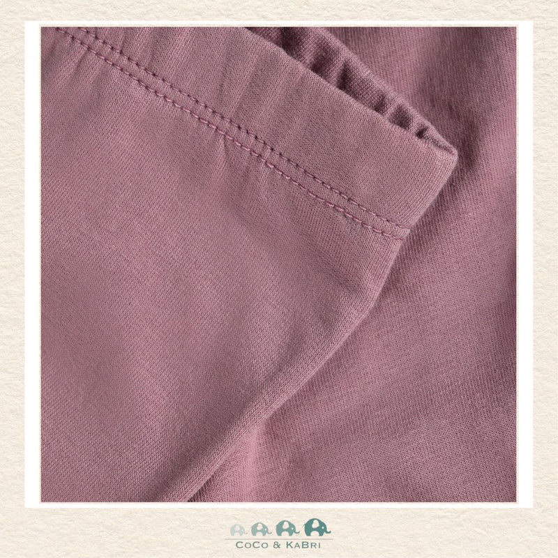Detailed close-up of the loopback sweat fabric highlighting the mid-weight texture and high-quality stitching that provides extra durability