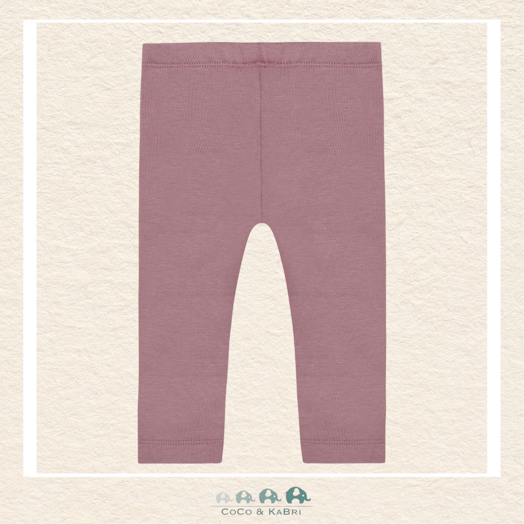 Back view of the baby sweat leggings showcasing the durable cotton-rich knit and clean tailoring designed for active play