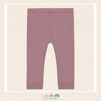 Back view of the baby sweat leggings showcasing the durable cotton-rich knit and clean tailoring designed for active play