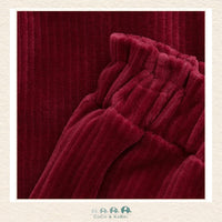 Minymo: Baby Girl Velour Pants - Red, CoCo & KaBri Children's Boutique
