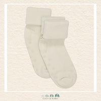 Minymo: Baby Ribbed Socks (Set of 2 ) - Off White, CoCo & KaBri Children's Boutique