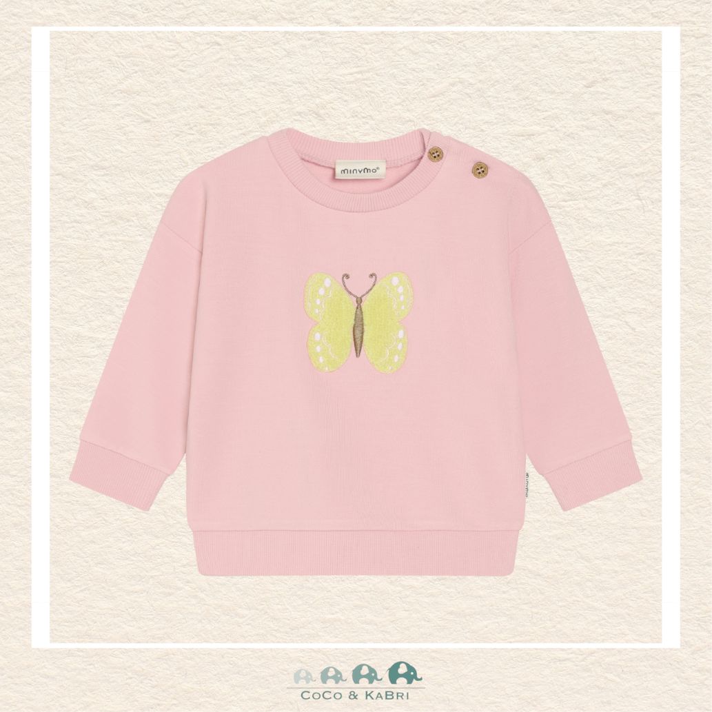Minymo: Butterfly Sweatshirt, CoCo & KaBri Children's Boutique, Brooks Alberta Canada