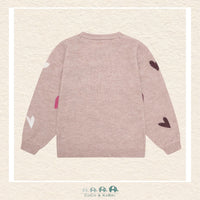 Back view of the Minymo Fawn Knit Sweater showing the clean, high-quality performance knit construction and a comfortable, streamlined fit