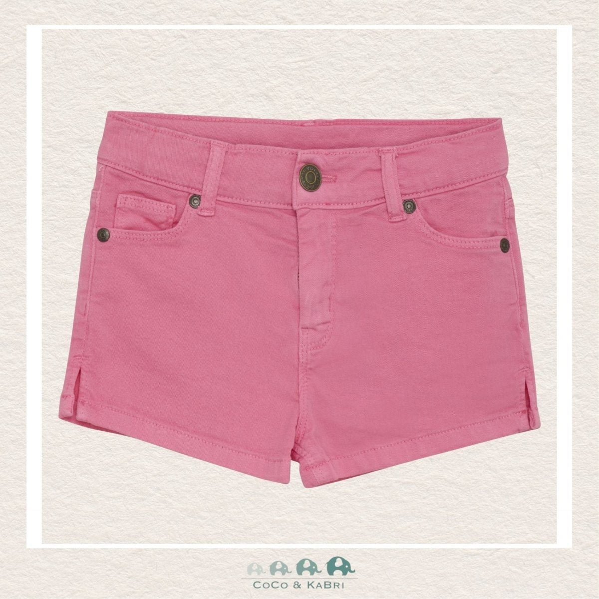 Minymo: Girls Pink Twill Shorts, CoCo & KaBri Children's Boutique