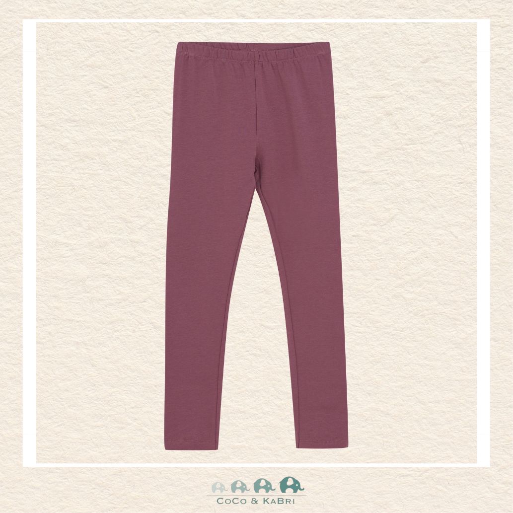 Minymo: Girls Rose Brown Leggings, CoCo & KaBri Children's Boutique