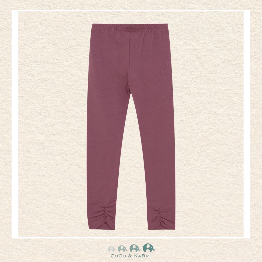 Minymo: Girls Rose Brown Leggings, CoCo & KaBri Children's Boutique