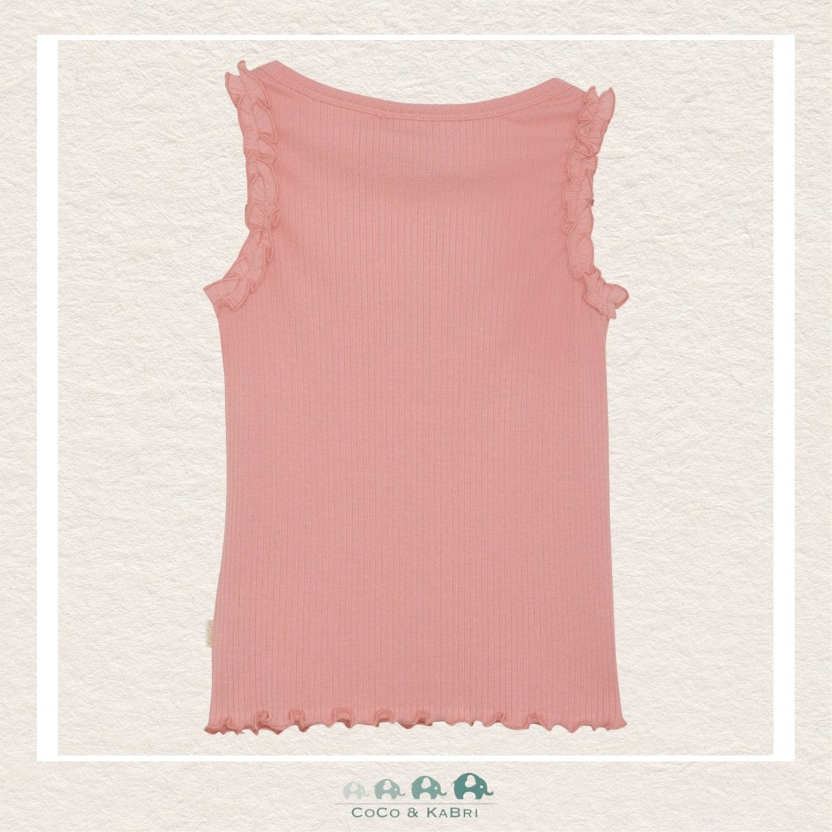 Minymo: Girls Strawberry Ribbed Tank Top, CoCo & KaBri Children's Boutique
