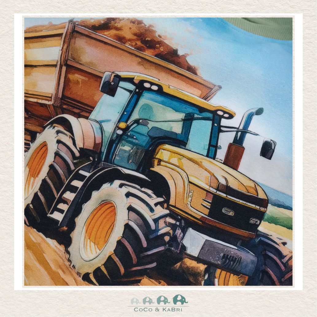 Minymo: Green Tractor Shirt, CoCo & KaBri Children's Boutique