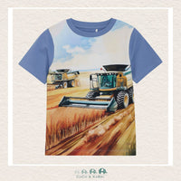 Minymo Light Blue Tractor Shirt, CoCo & KaBri Children's Boutique