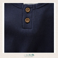 Minymo: Navy Ribbed Diaper Shirt, CoCo & KaBri Children's Boutique