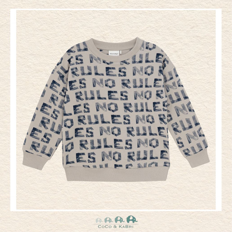 Minymo: "No Rules" Sweatshirt, CoCo & KaBri Children's Boutique