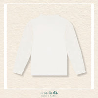Minymo: Pointelle White Tshirt, CoCo & KaBri Children's Boutique, Brooks Alberta Canada