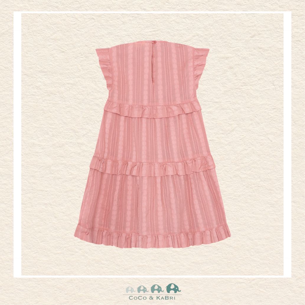 Minymo: Rosette Pink Dress, CoCo & KaBri Children's Boutique, Brooks Alberta Canada