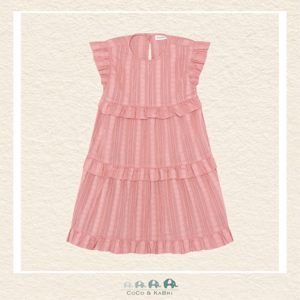 Minymo: Rosette Pink Dress, CoCo & KaBri Children's Boutique, Brooks Alberta Canada