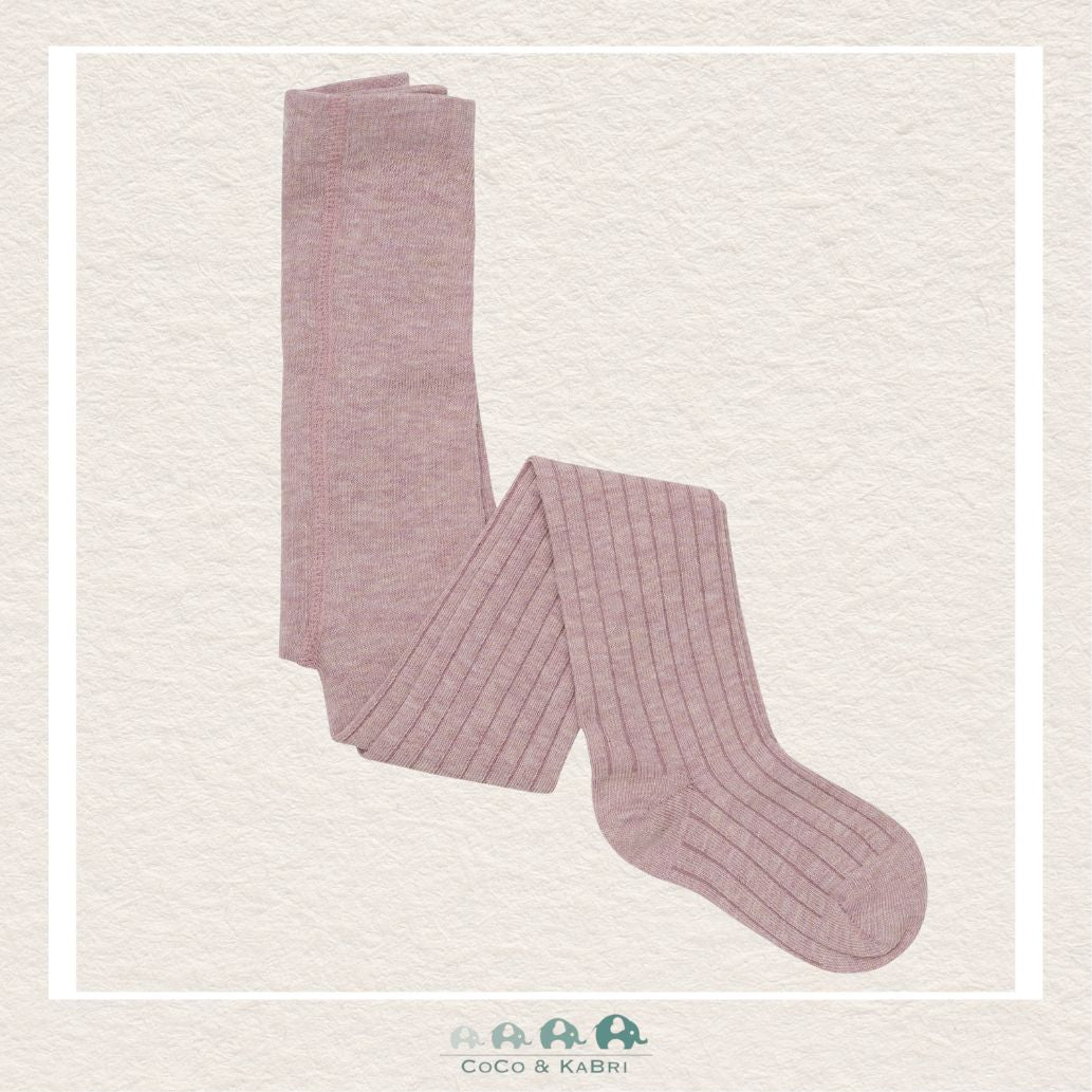 Minymo Set of 2 Stockings Mauve Hearts & Solid Mauve, CoCo & KaBri Children's Boutique