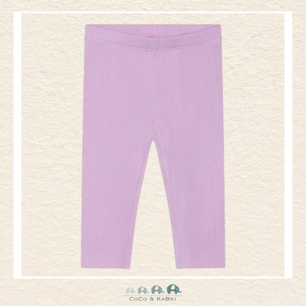 Minymo: Violet Ribbed Leggings, CoCo & KaBri Children's Boutique, Brooks Alberta Canada
