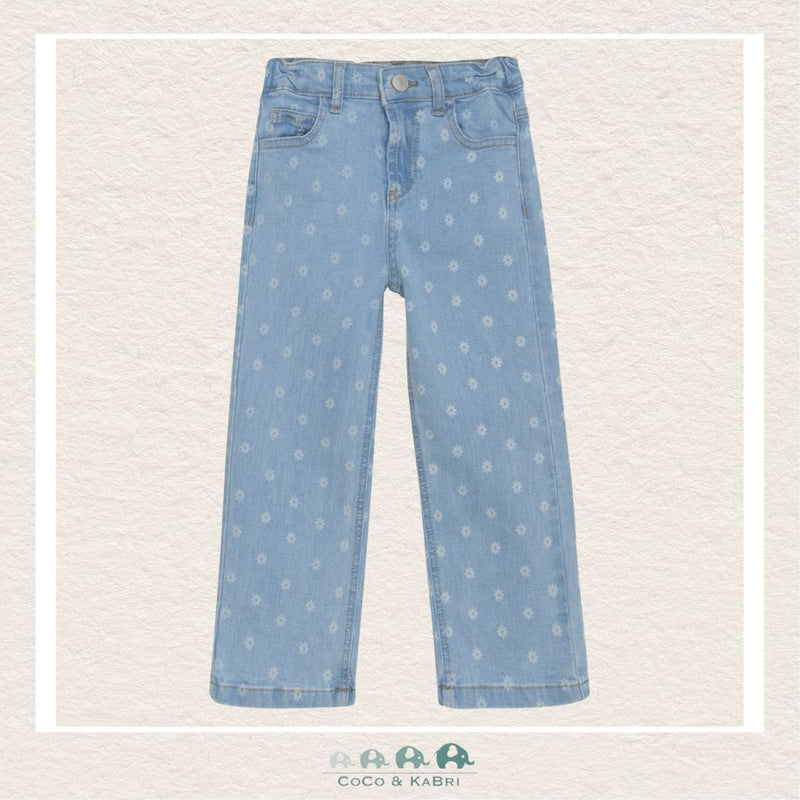 Minymo Wide Leg Flower Pattern Denim, CoCo & KaBri Children's Boutique