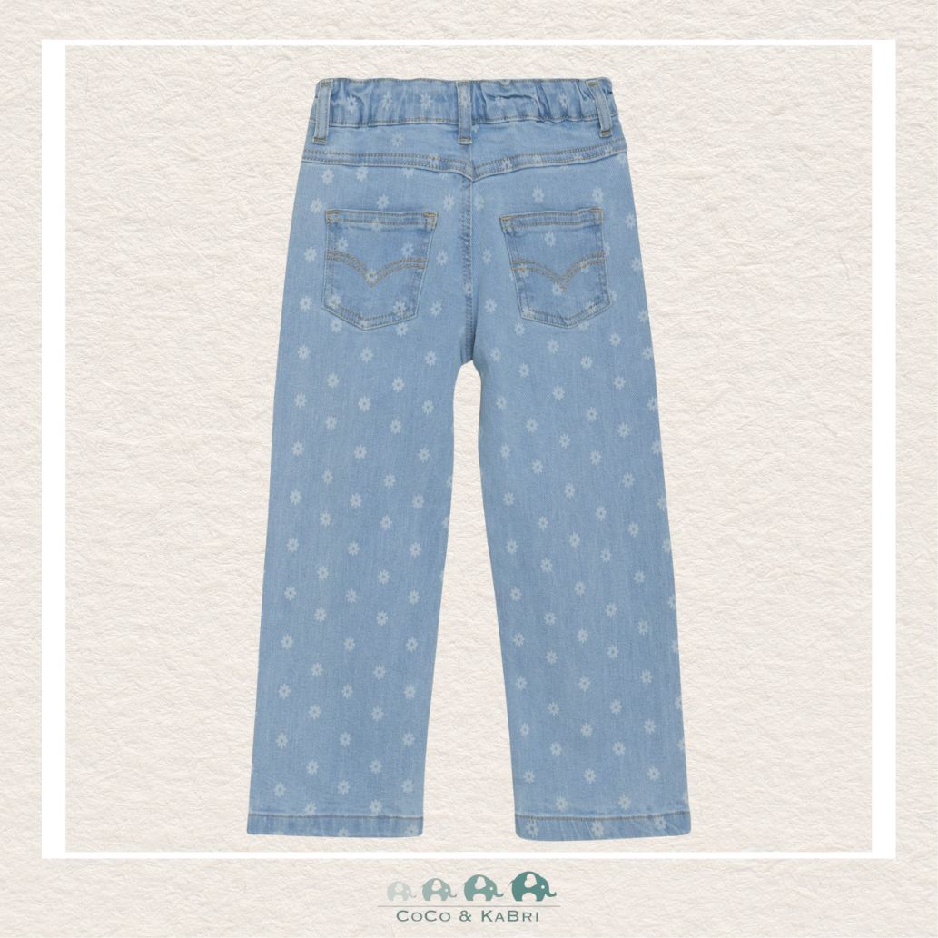 Minymo Wide Leg Flower Pattern Denim, CoCo & KaBri Children's Boutique