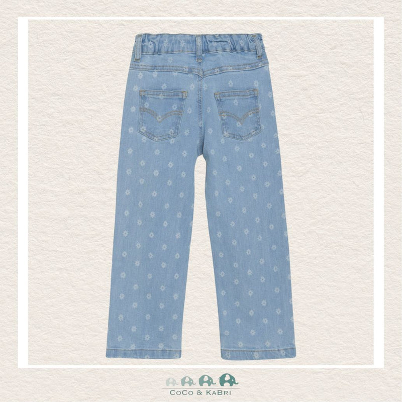 Minymo Wide Leg Flower Pattern Denim, CoCo & KaBri Children's Boutique