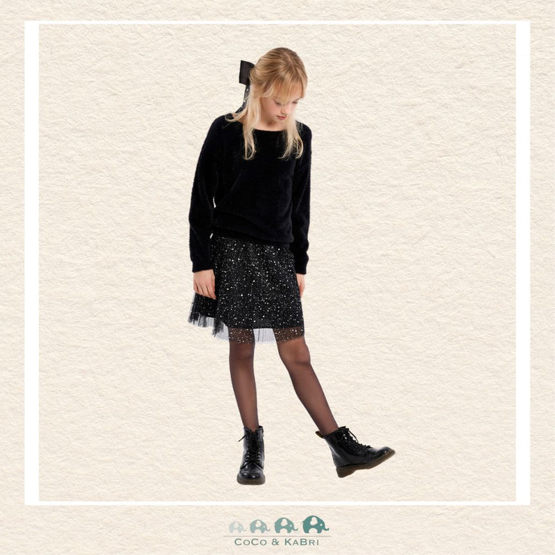 Molly Bracken Girl: Black Fluffy Sweater, CoCo & KaBri Children's Boutique, Brooks Alberta Canada
