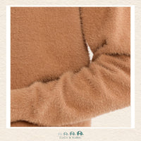 Molly Bracken Girl: Fluffy Crewneck Sweater - Camel, CoCo & KaBri Children's Boutique, Brooks Alberta Canada